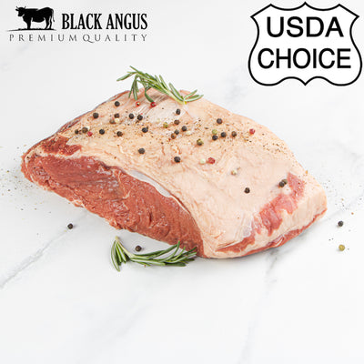 USDA CHOICE BLACK ANGUS BONELESS BEEF STRIP LOIN WHOLE ROAST
