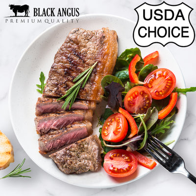 USDA CHOICE BLACK ANGUS BONELESS BEEF STRIP LOIN WHOLE ROAST